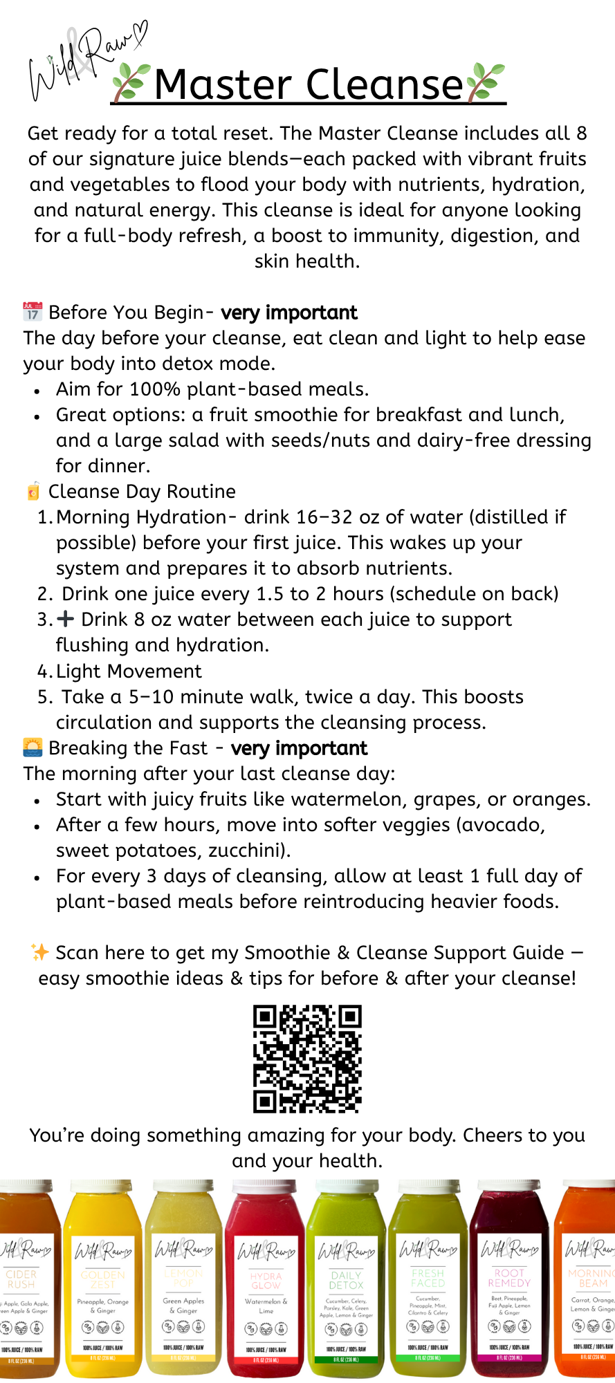 Master Cleanse Guide & Schedule