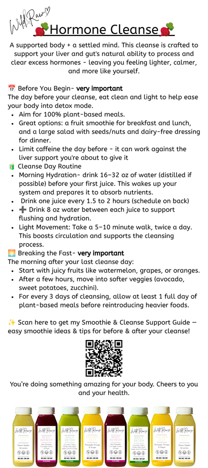 Hormone Harmony Cleanse Guide & Schedule